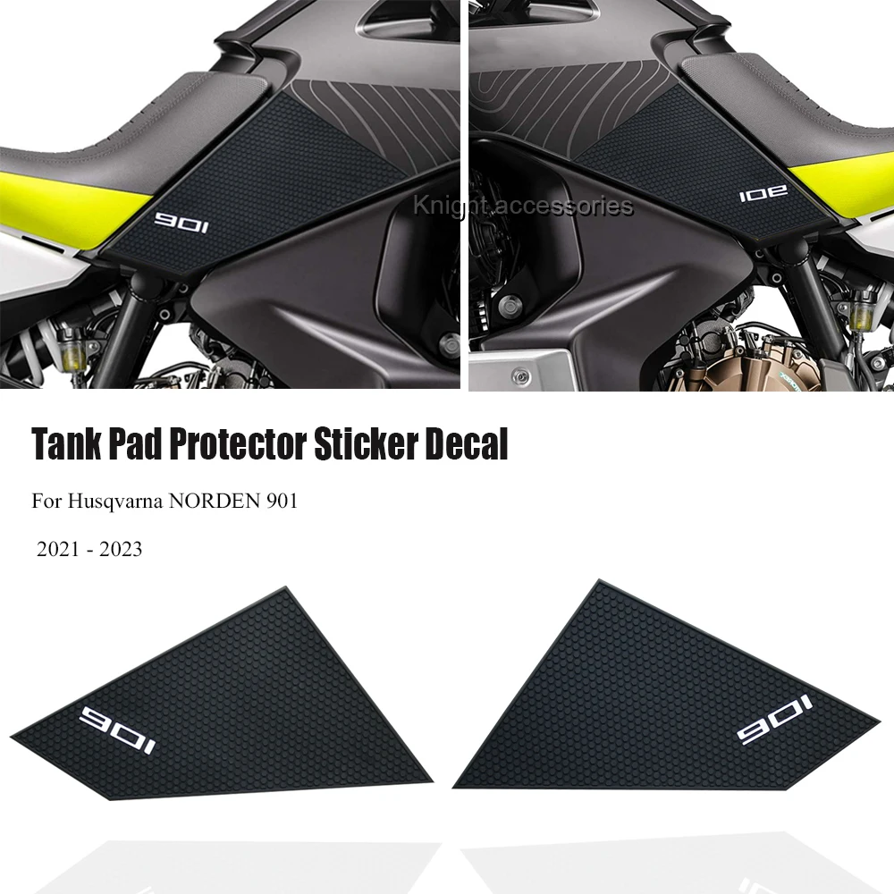 

New Motorcycle Tank Pad Protector Sticker Decal Gas Knee Grip For Husqvarna NORDEN 901 Norden 901 2021 - 2023 norden901