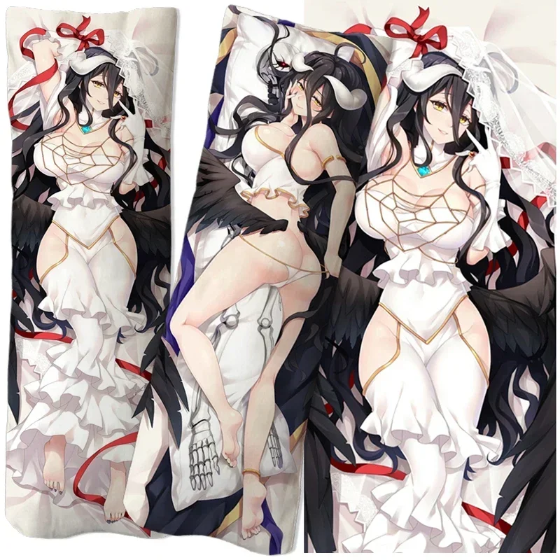 อะนิเมะOVERLORD Albedo DakimakuraปลอกหมอนปลอกหมอนกอดหมอนBody Case Otakuหมอนหน้าแรกตกแต่ง
