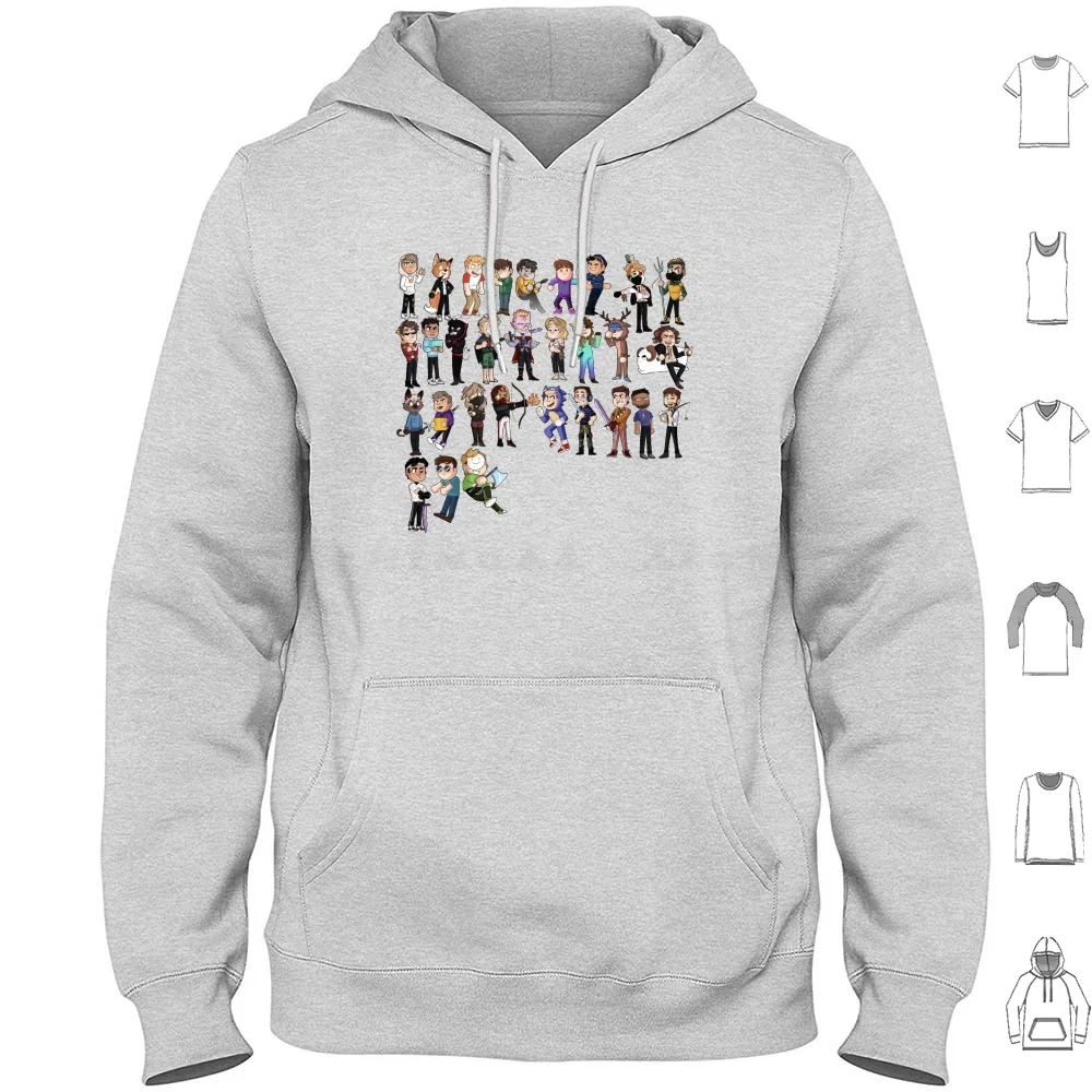 Худи с длинными рукавами Dream Smp для всех участников группы Dream Smp: Dreamwastaken, Sapnap, Fundy, Skeppy, Tubbo, Wilbur Soot, Ghostbur, Punz