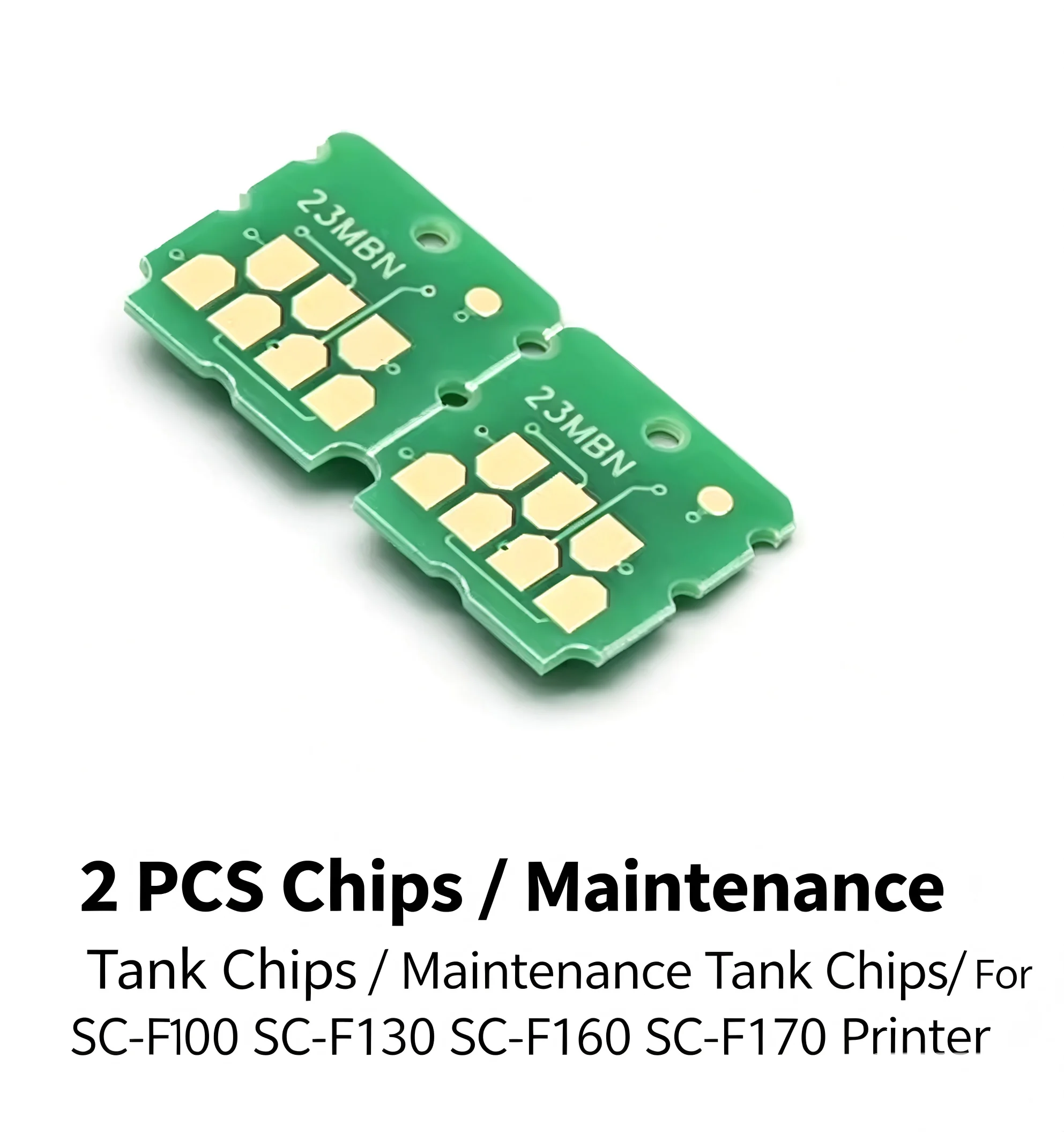 2 PCS SC23MB S210125 Maintenance Tank chips For Epson F170 F100 F130 F160 SC-F100 SC-F130 SC-F160 SC-F170 F150