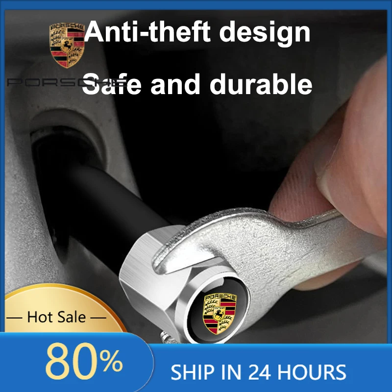 

Interior Stickers Fot Porsche 5PCS Car Wheel Tire Valve Cap Tyre Stem Cover For Porsche 911 Cayenne Carrera-GT 928 Panamera Boxs