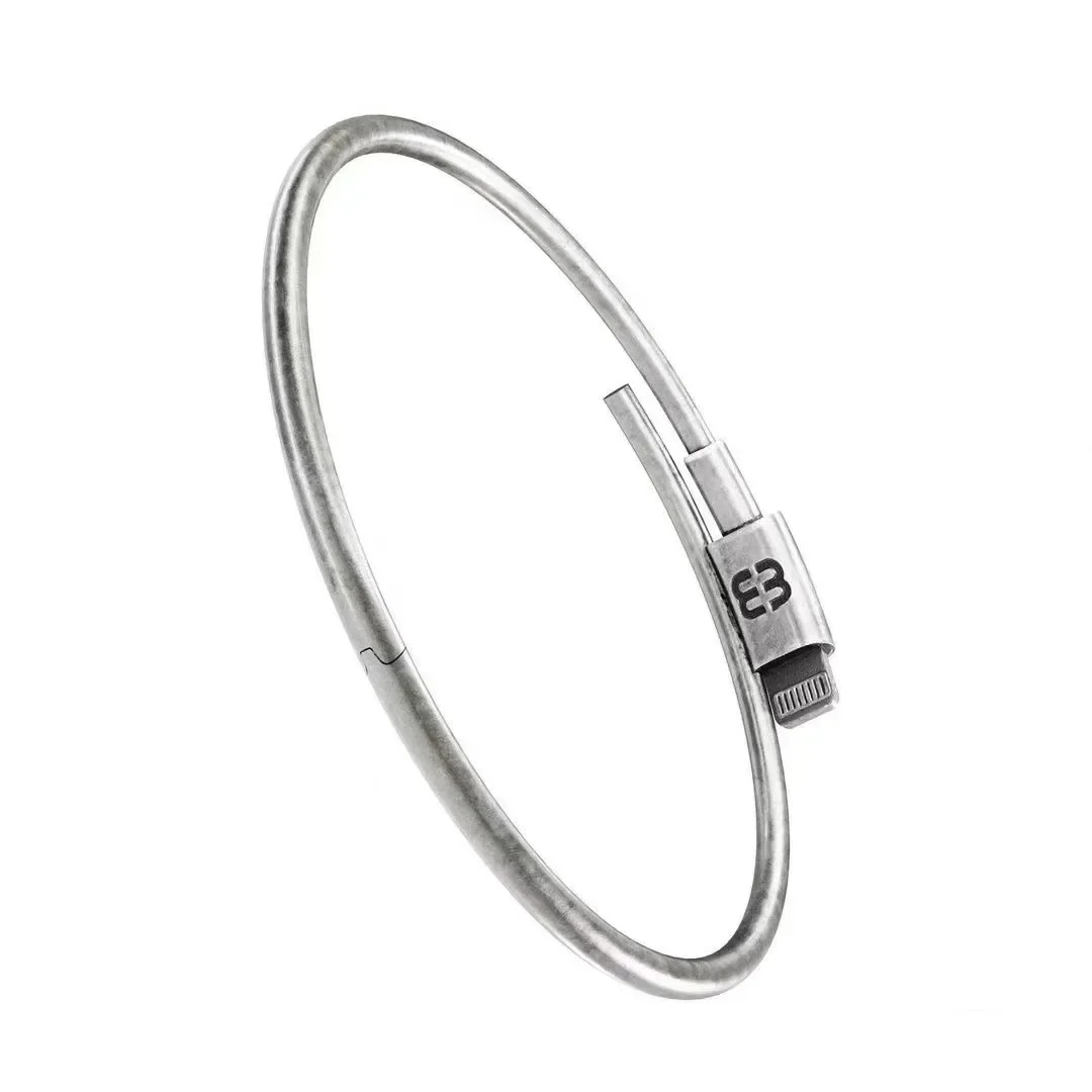 Originality Bracelet Funny Sense of Design A Bracelet Modeled After A USB Data Cable Adjustable Minimalist Fashion Bracelet Gift