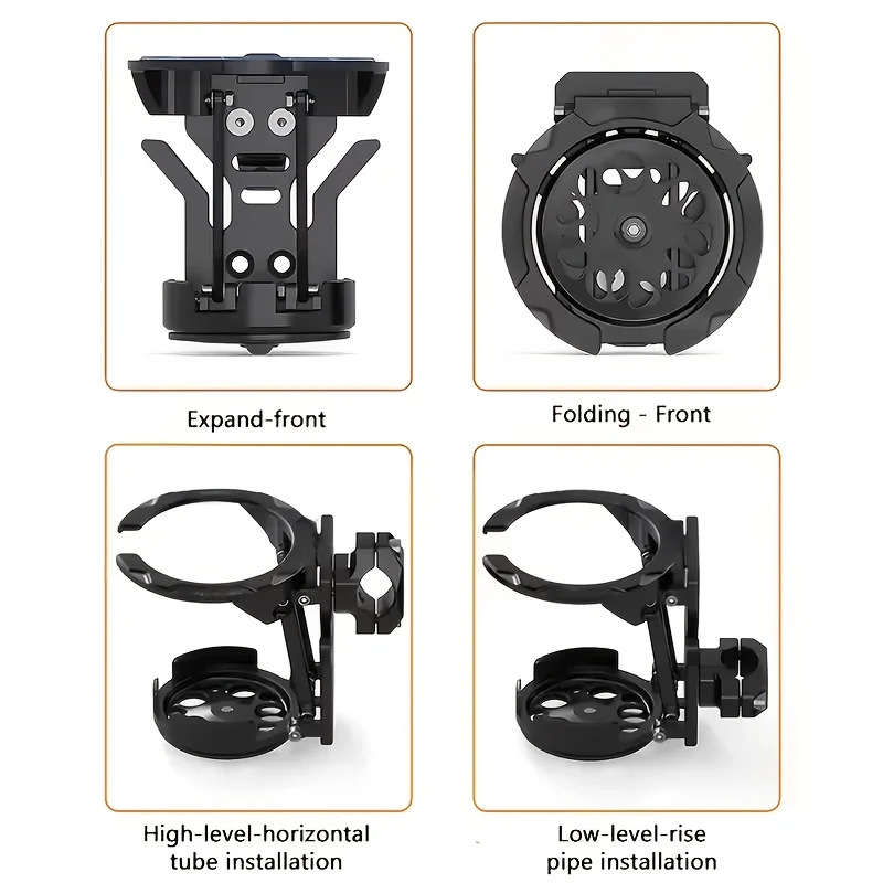 2/1 Piece Motorcycle/Bicycle Water Cup Holder, Retractable and Foldable, Portable and Lightweight, Suitable for Sports, Delivery, and Travel