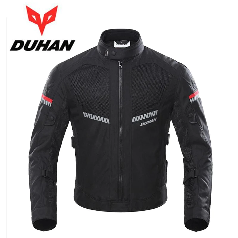 

Дышащая мужская мотоциклетная куртка DUHAN Mesh, мотоциклетная куртка, аксессуары для мотокросса, защита CE, гоночное пальто