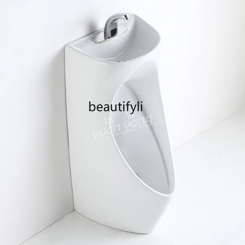 

Automatic sensor urinal hand press urinal men's ceramic urinal vertical landing