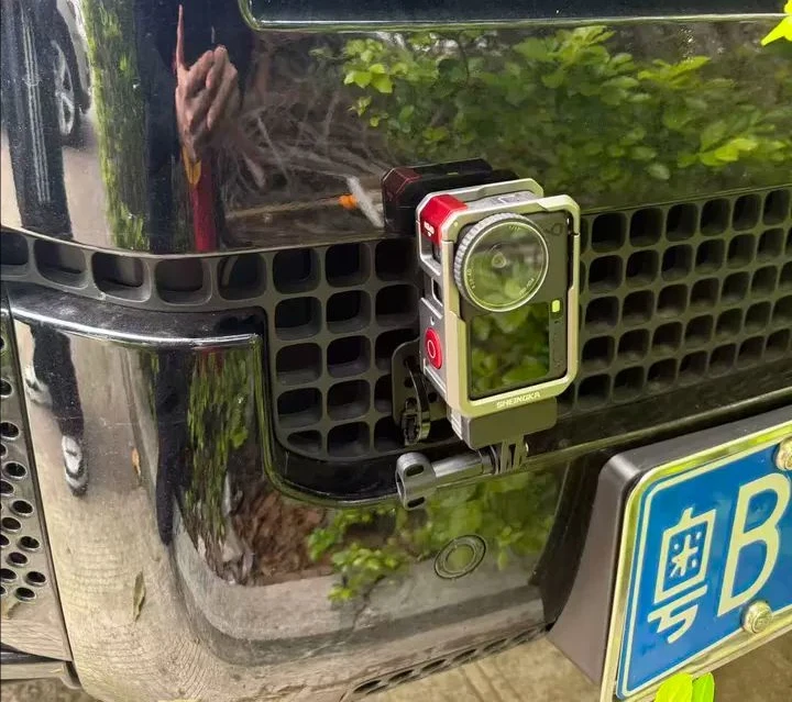 action camera car grille close to the ground mounts X2\X3\X4 aluminum alloy Road view low angle brackets Action6/5/360 ace pro