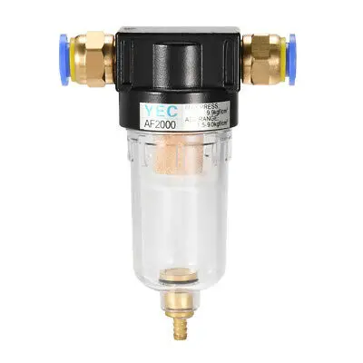 Air Compressor Replacement AF2000 Pneumatic Air Filter with 10mm Pipe Connector