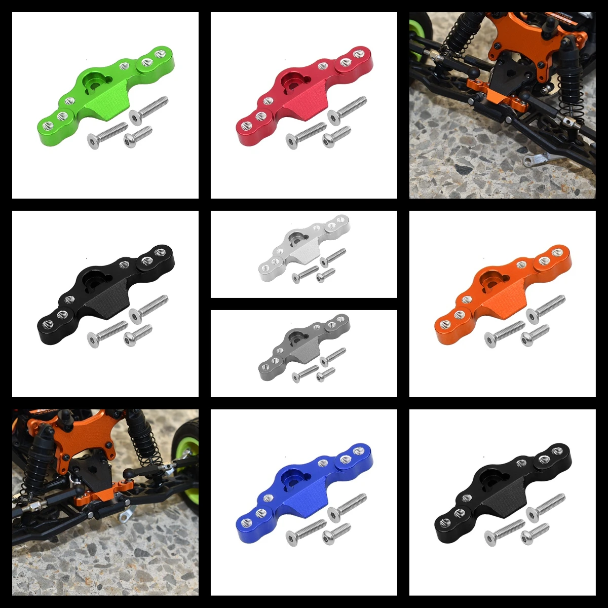 GPM LOSI 1/18 MINI-T 2.0 Mini-B For Alu Stabilizing Mount For Front Upp. Arm Tie Rod