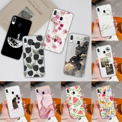 For Samsung Galaxy A40 A41 Phone Case Simple Creative Clear Back Cover For Samsung A 40 A 41 Soft TPU Silicone Anti Drop Fundas