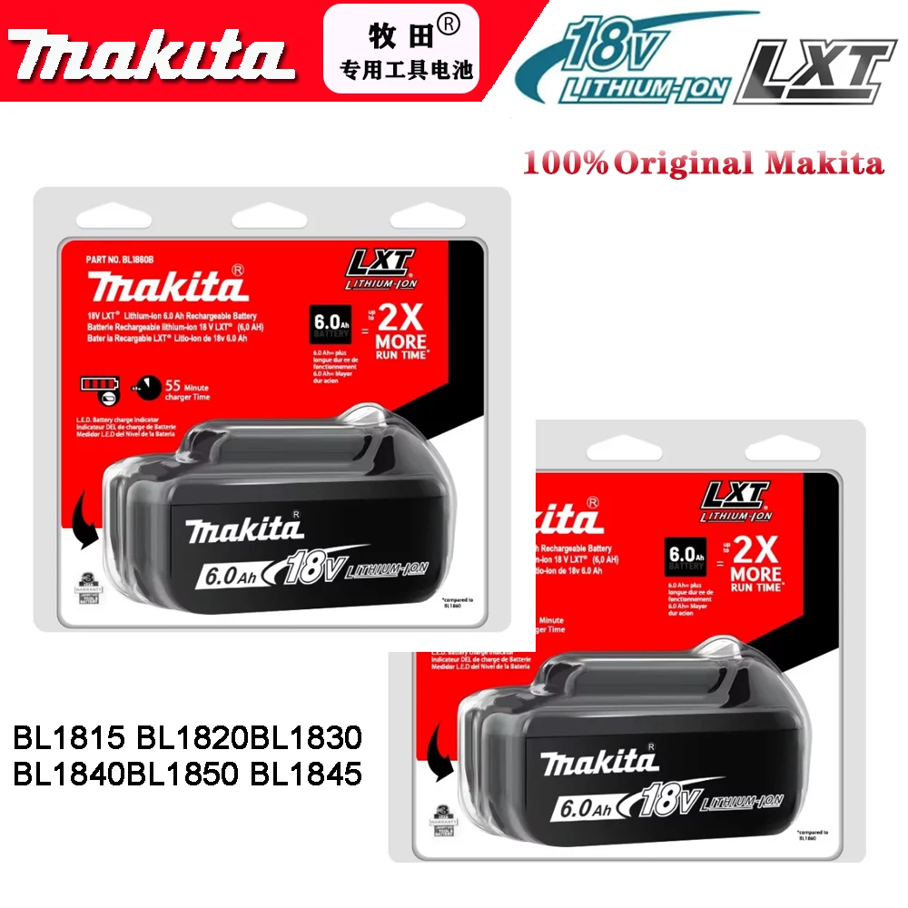 

18V 6000mAh Makita Battery BL1860 BL1850B BL1830B Series Battery Rechargeable Battery
