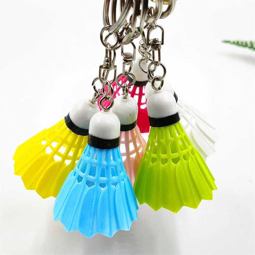 Creative Badminton Keychain Mini Sports Badminton Keyring Pendant For Men School Bag Ornament Creative Sports Gift