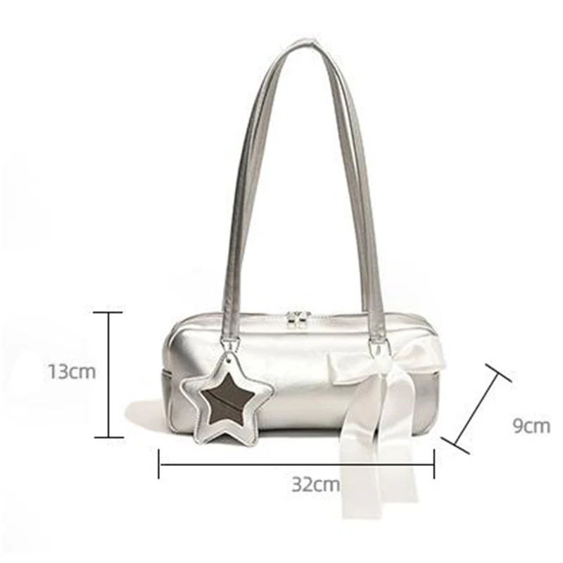 Sac à main baguette à poignée supérieure pour femme, accessoire de nœud papillon étoile, décontracté, haut de gamme, initié, polyvalent, coréen, ins, dames, nouveau