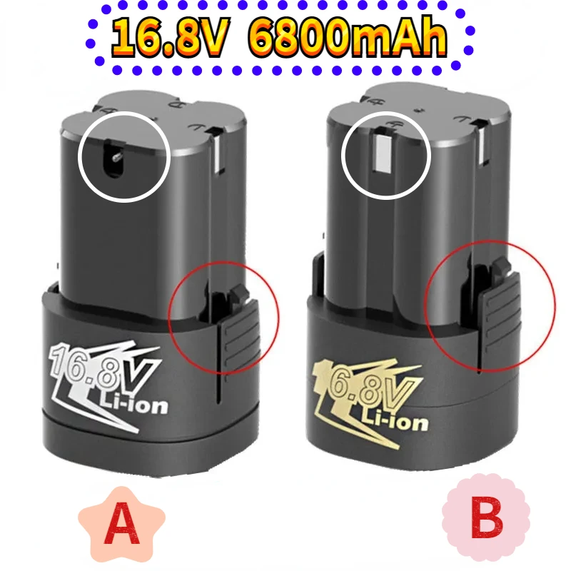 Neue 6800 v mah lithium-batterie li-ion batterie kraft werk werkzeuge zubehör für akkuschrauber elektrische bohrer teil