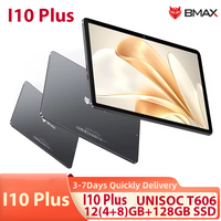 BMAX I10 Plus Tablet Android 15 10.1 HD Screen 4GB + 8GB Expansion 128GB Storage UNISOC T606 ARM Mail G57 Dual Band Wi-Fi