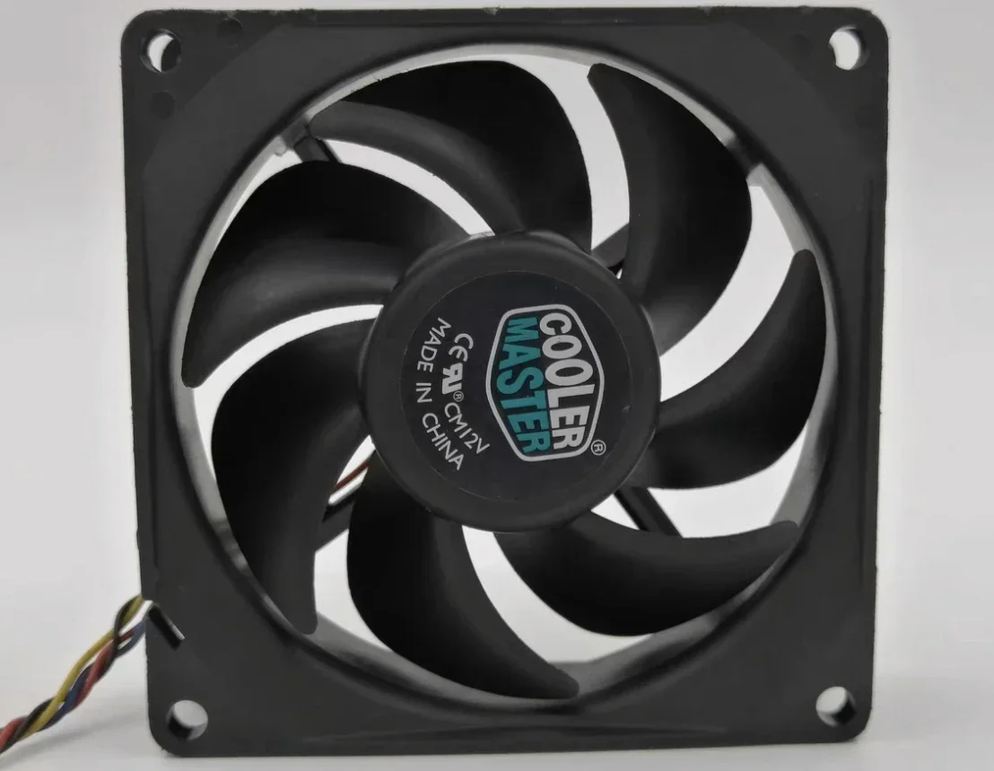 New AUB0812HH 12V 0.32A 8025 8CM 4-wire temperature control case cooling fan Functional testing is intact