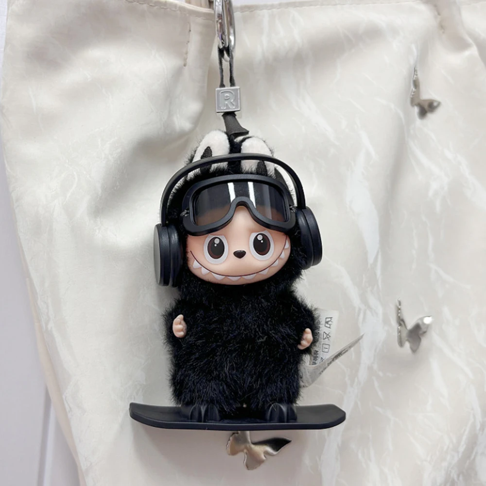 For Labubu V4  Accessories Ski board set Earphone goggles For 10.5cm Labubu 4.0 Doll Clothes Outfit Accessories For Ropa Labubu