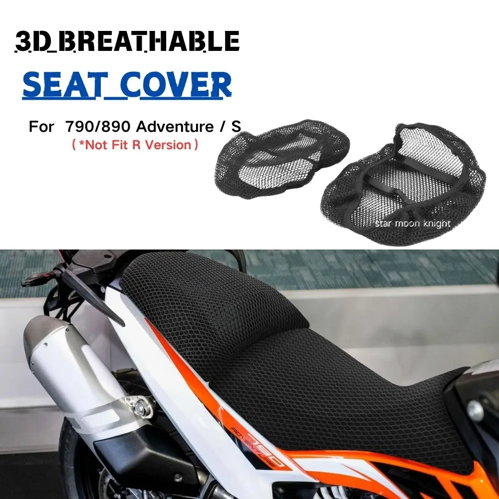

Motorcycle Seat Cover Breathable Seat Cushion Pad Honeycomb Design Heat Insulation Seat Cover For 790 ADV 890 Adventure / S