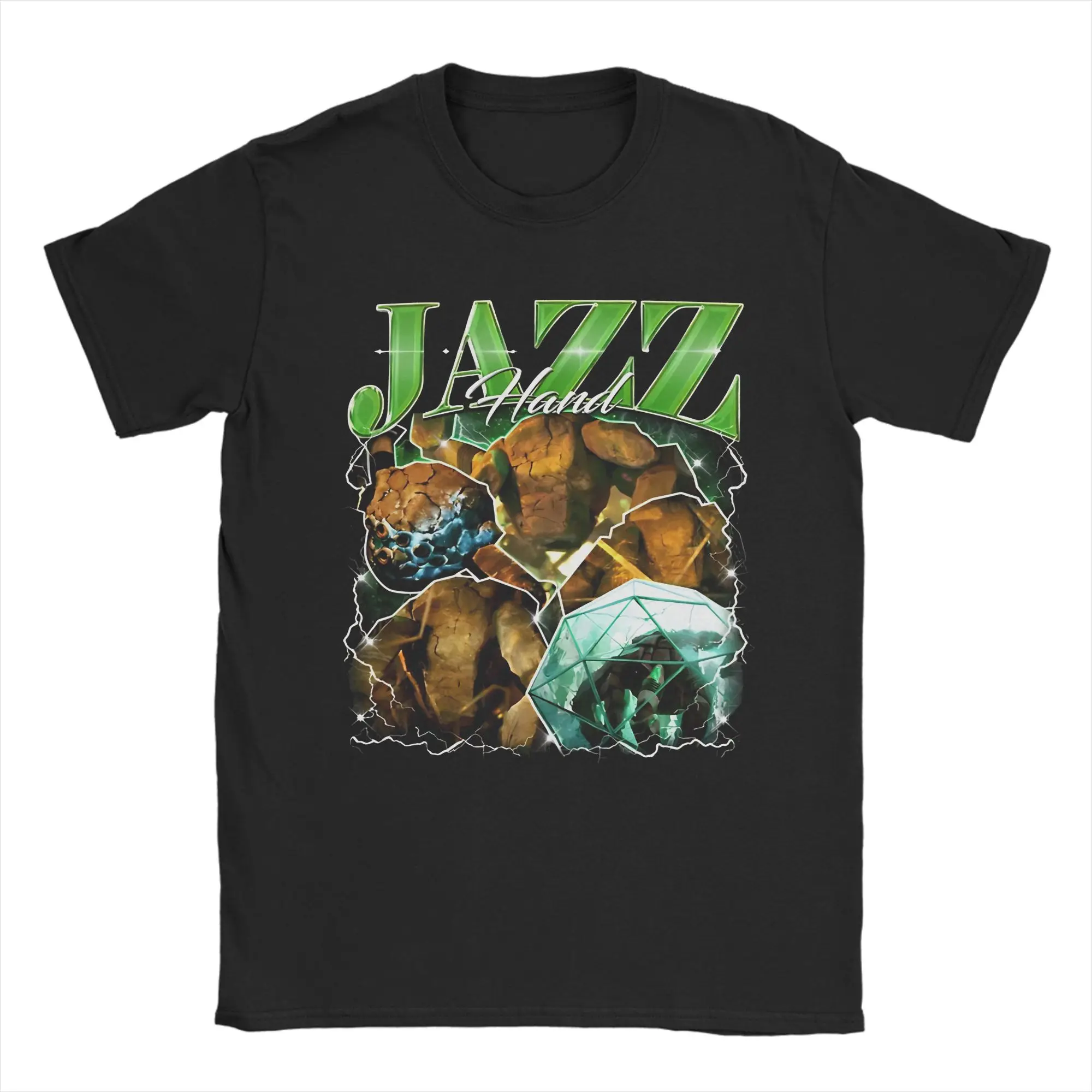 Jazz hand Project Hail Mary T-Shirts for Men  Casual Cotton Tees Crew Neck Short Sleeve T Shirts Original Tops