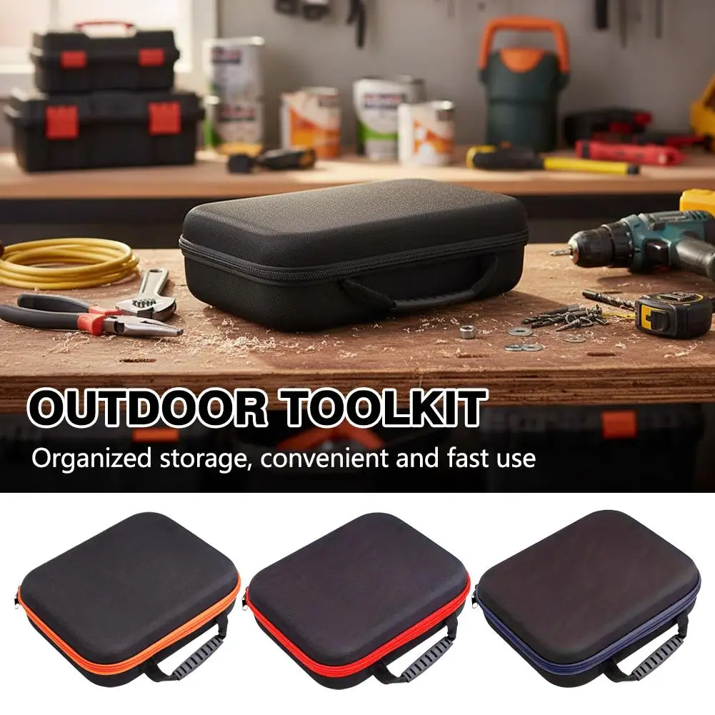 Portable Outdoor Tool Bag Hard Shell Shockproof Organizer Box for Power Drill Hand Tool Protection Carrying