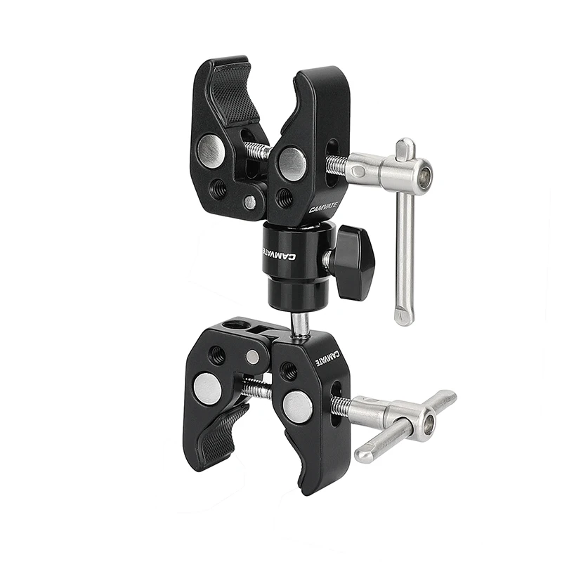 

HDRIG Double Super Crab Clamps With 1/4"-20 Ball Head Holder Adapter For Photographic Accessories (Universal Use)