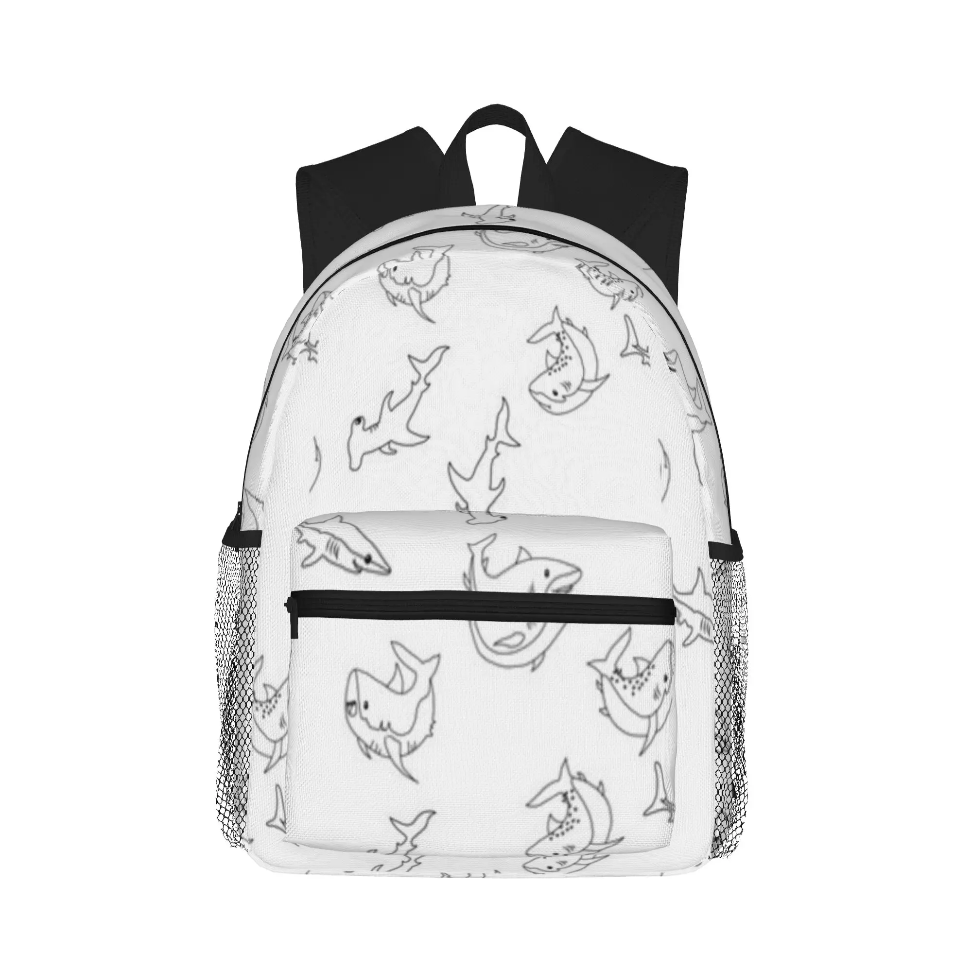 

Circling Sharks Casual Backpack for Students and Adults Bag