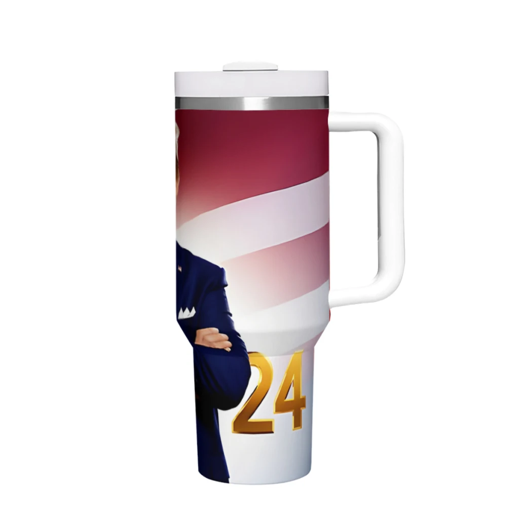 

Make America Great Again 40 Oz Ultimate Tumbler with Handle and Straw Vacuum Insulated Tumbler with Straw and Lid Stainless