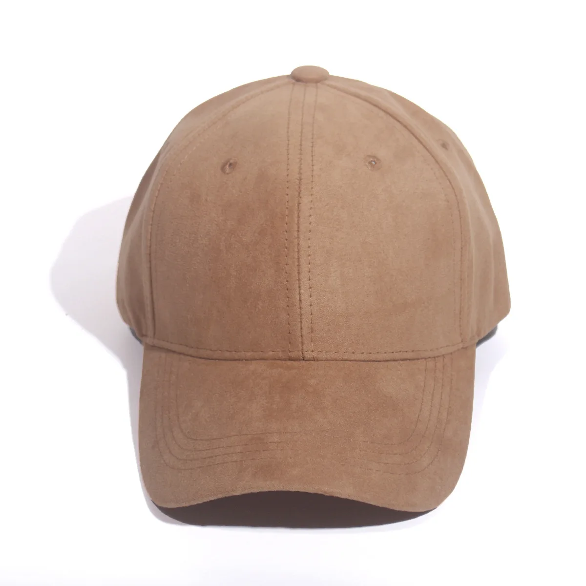 Solide Wildleder Baseball Caps Männer Frauen Snapback Cap Günstige Hohe Qualität Solide Hüte Gelb Grün Khaki Hut – Detail 4