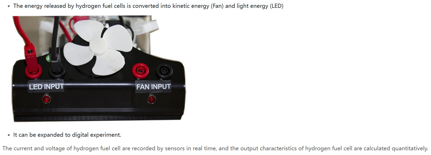 YIXIST YEL-3028A الهيدروجين O --- تجربة خلية وقود الأكسجين مجموعة تعليمية من تجربة التظليل الفيزيائي