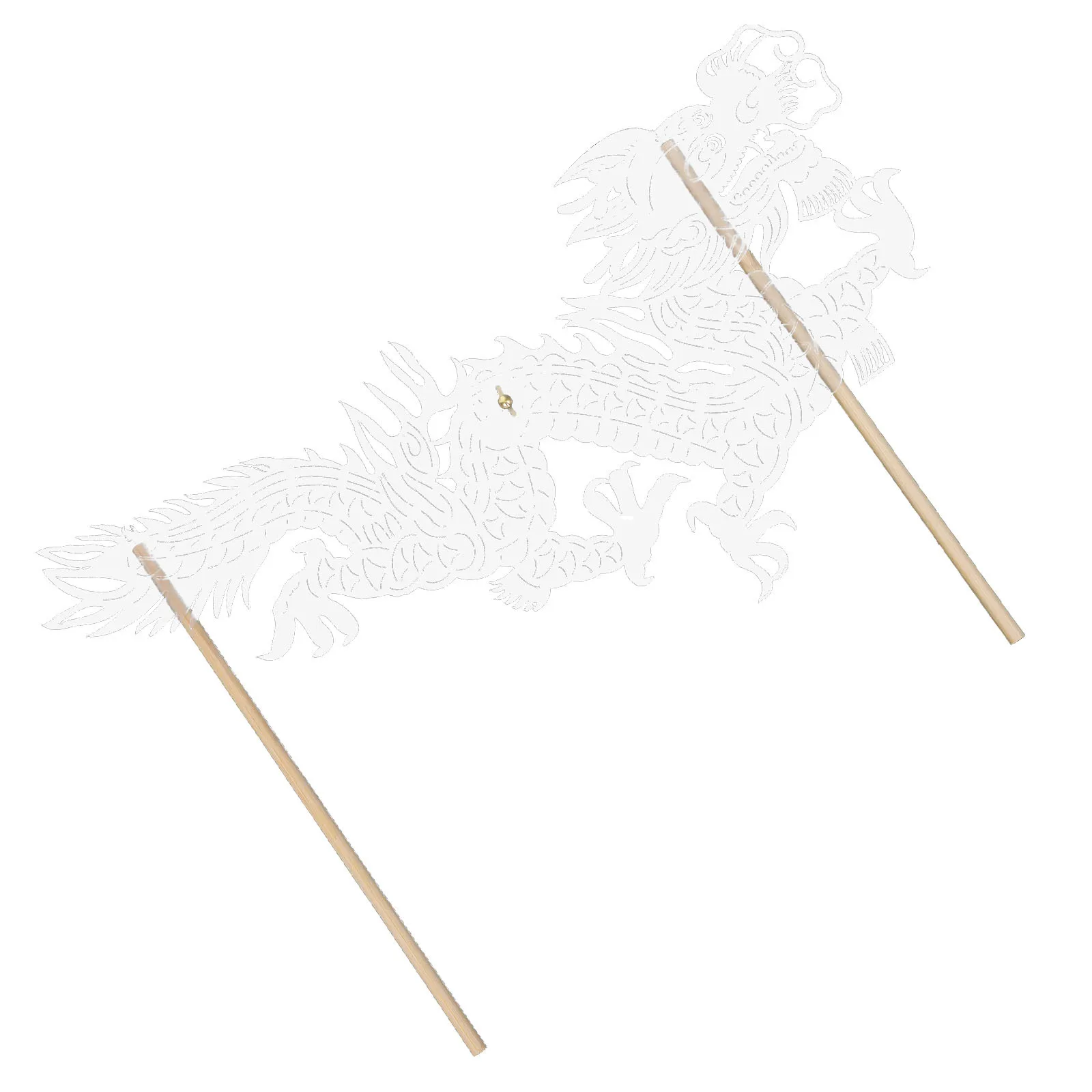 Fantoche de mão de dragão chinês, faça você mesmo, sombra artesanal tradicional, decoração de ano novo, adereço de teatro