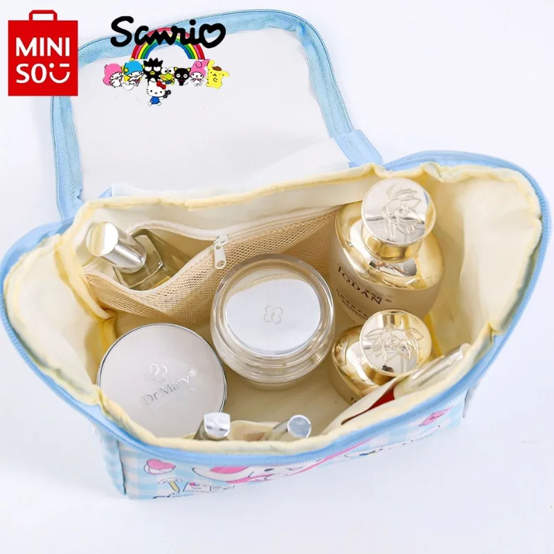 Miniso Sanrio New Makeup Bag Fashionable and High Quality Waterproof Wash Bag Large Capacity Multi Functional Storage Bag