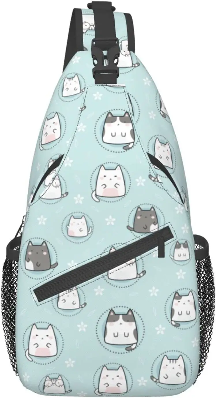 

Cute Cat Sling Bag Crossbody Backpack Women Girls Kawaii Gifts Outdoor Casual