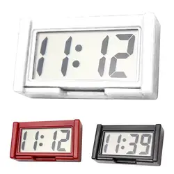 Small Digital Clock Battery Operated Large Screen Clock for Car Dashboard Portable Car Clock Lightweight Stick on Clock
