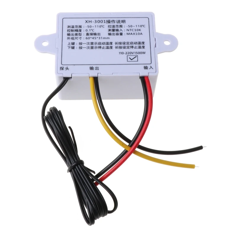 Controlador electrónico temperatura, módulo interruptor Control termostato, pantalla LED
