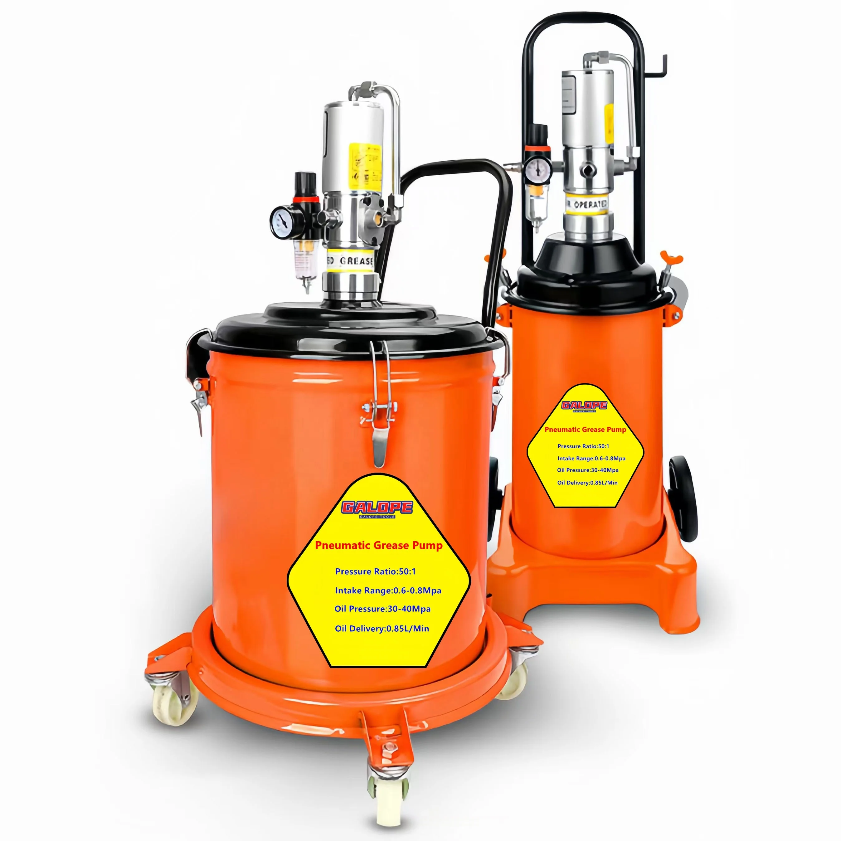 OEM Factory 12L High Pressure Air Operated Grease Lubricator Gun 13KG Pneumatic Grease Pump Air Grease Injector