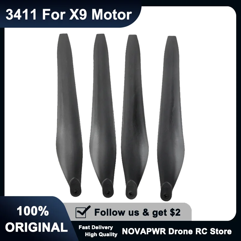 

Hobbywing X9 Drone Propellers 3411 Carbon-Fiber Blades Agricultural Spraying UAV Accessories for Crop Protection