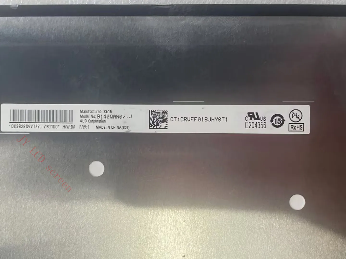 B140QAN07.J 14.0 Inch 2560x1600 40 Pin IPS Laptop LCD Screen Display Panel