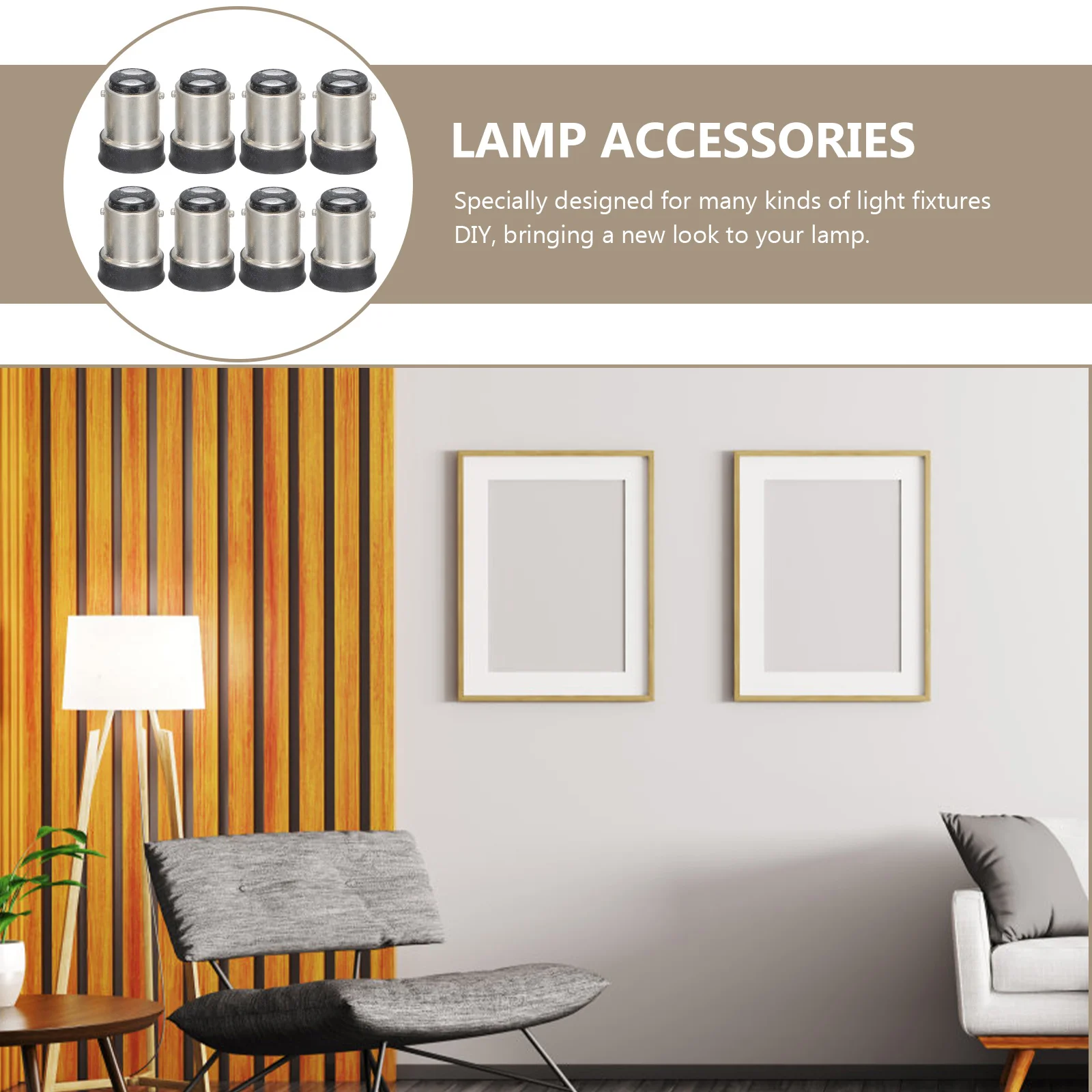 

8pcs Lamp Holder Adapter Plastic Converter for LED Socket B15 to E12 Light Bulb Base Change Safe Durable Anti aging Halogen