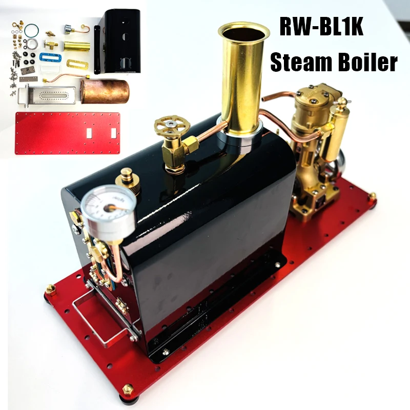 RW-BL1K Steam Boiler Model Ship Kit DIY Retro Heated Operating Ship Metal Toy
