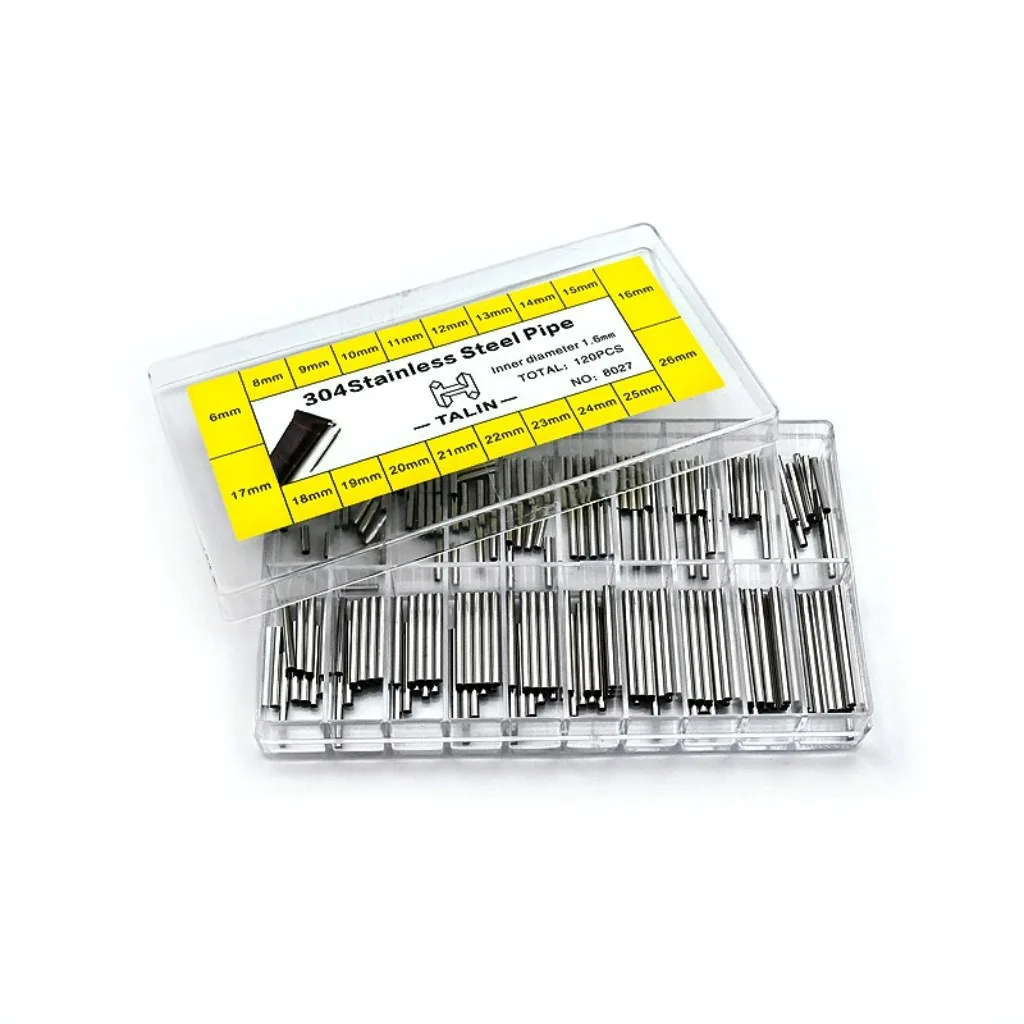 6mm-26mm Stainless Steel Pipe Bars Watch Strap Pins Bracelet Repair Tools Watch Band Link Pin 120PCS Watchband Accessories
