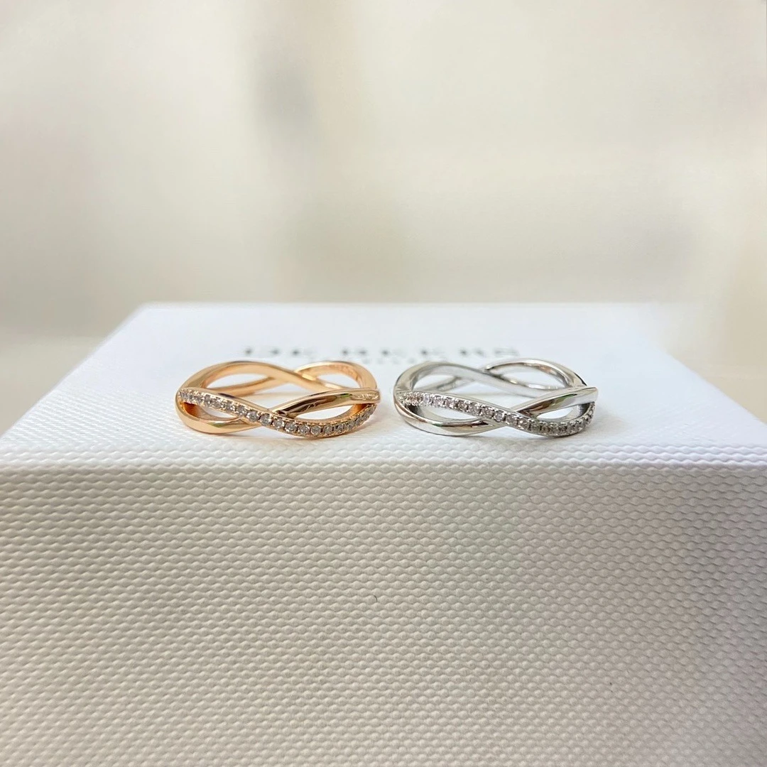 

2025 New Arrival! Luxury Diamond-Encrusted Twist Rope Ring