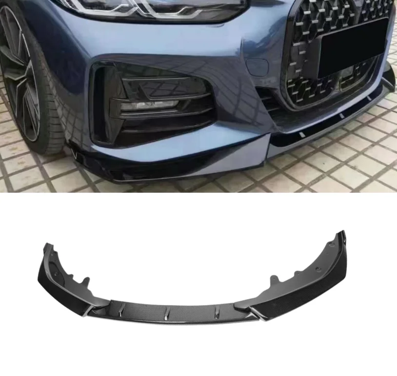 G22 Carbon Fiber Body Kit FD Style Front Bumper Lip for  New 4 Series G22 2021+ Sport Car Bumper Front Lip Body Kit