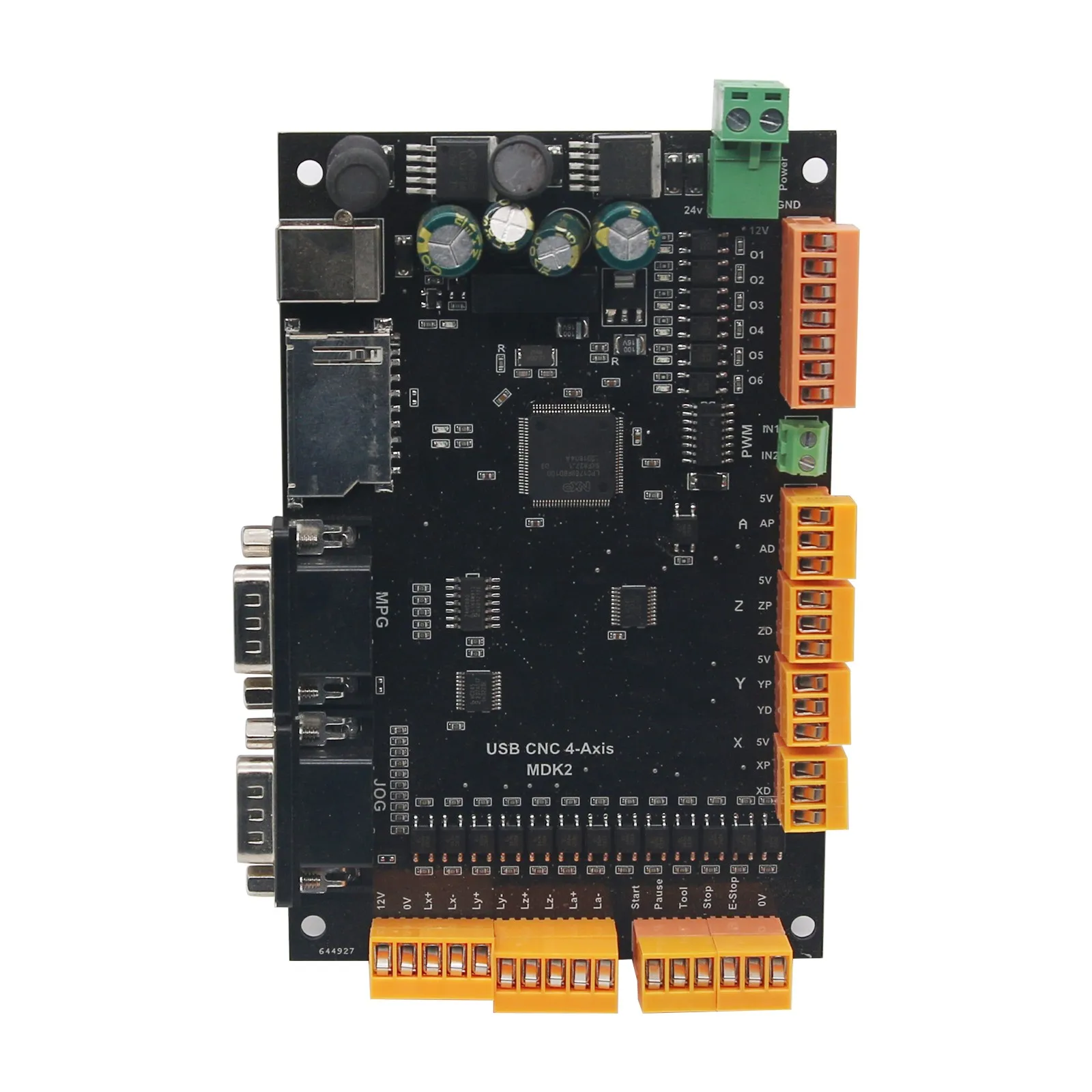 MDK2 USB CNC Breakout Board 100KHz Controller motore passo-passo a 4 assi Interfaccia scheda SD Interfaccia MPG