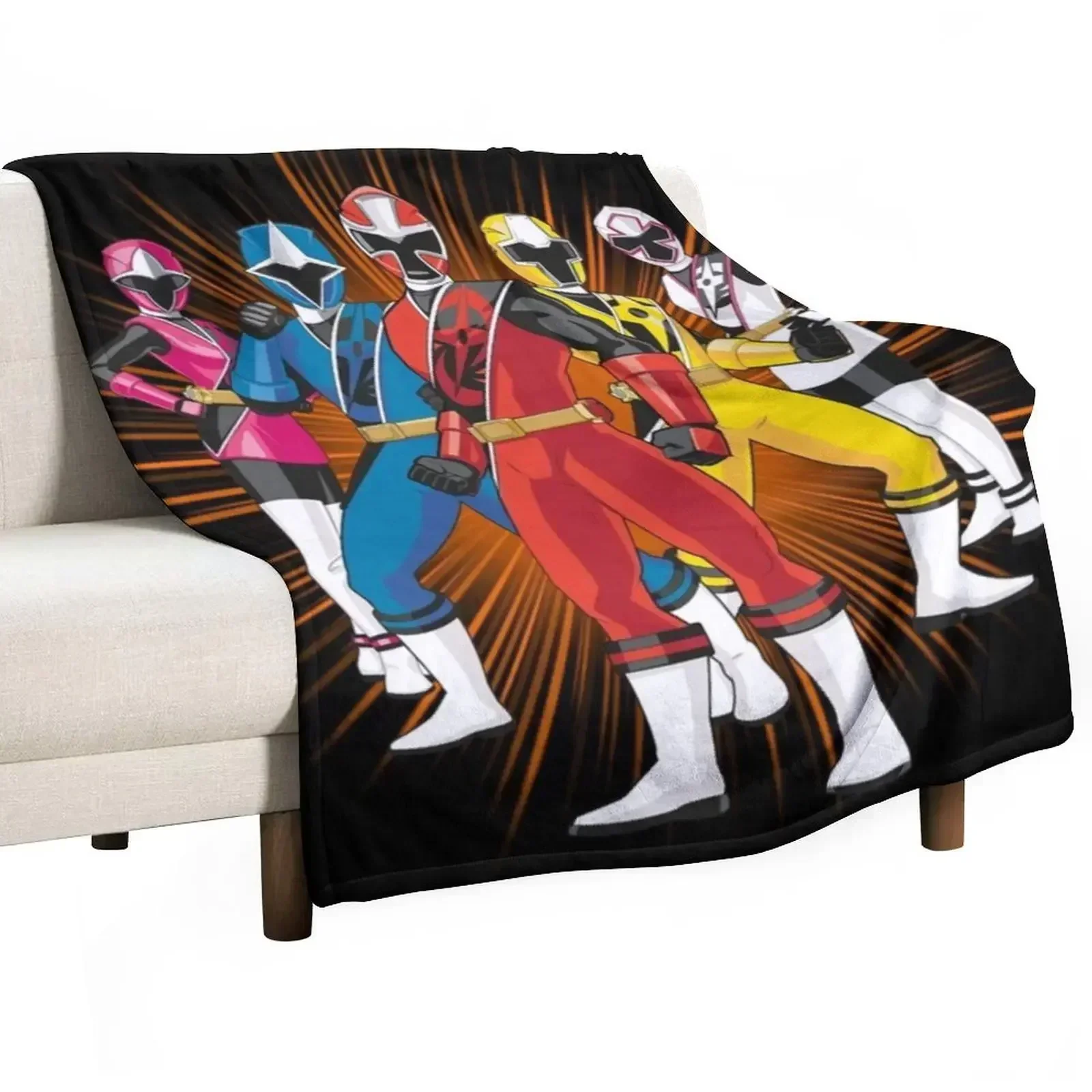 

Ninja Ranger Throw Blanket for winter Plaid Furrys Luxury Thicken Blankets