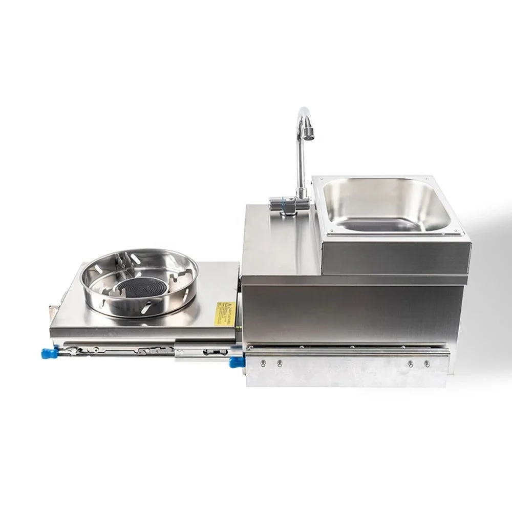 

SNEIDA Stainless Steel Slide-Out Gas Stove For Kitchen Camping In RV Van Or Caravan