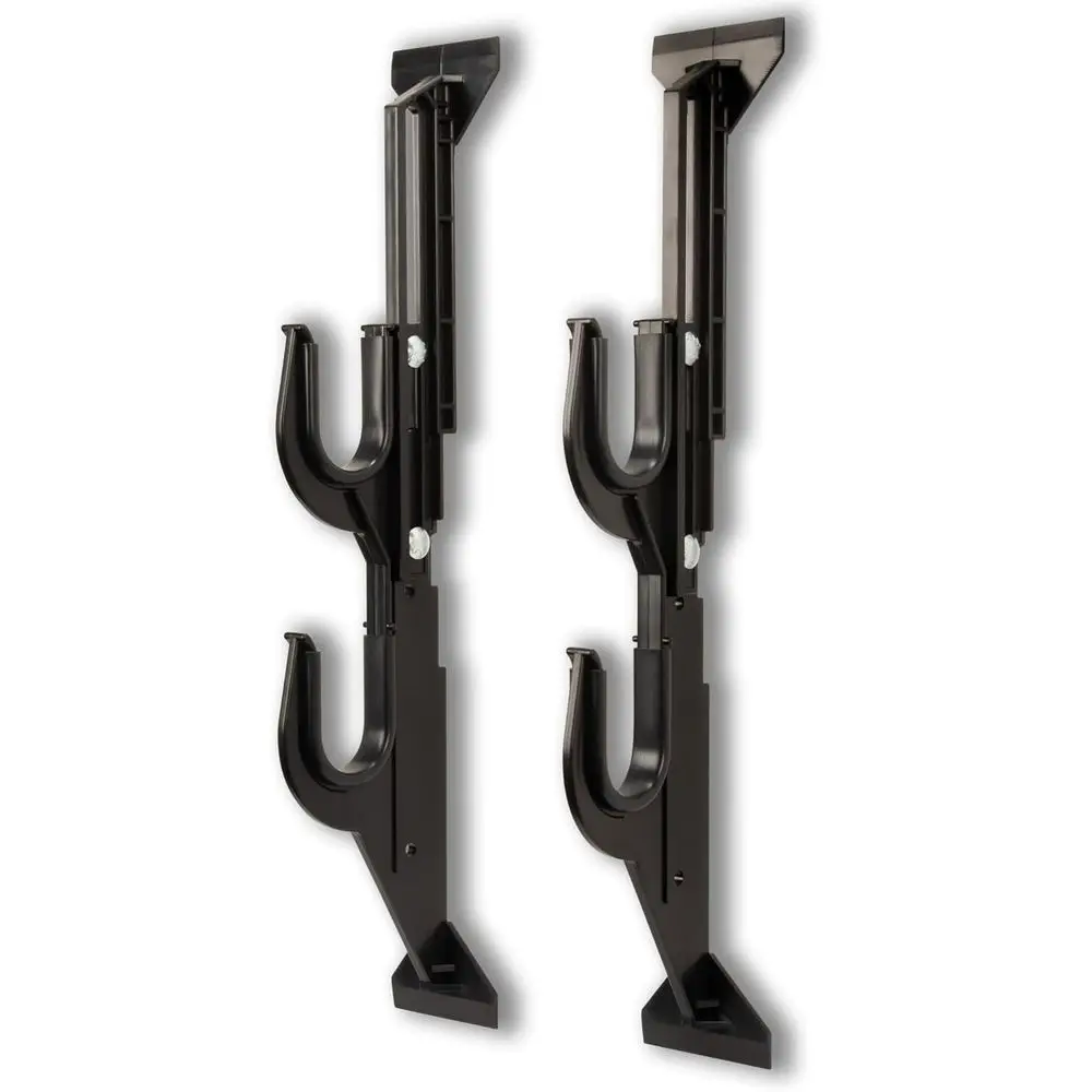 

Molded Truck Gun Rack Adjustable 9.5-16.5 for Rifles, Bows, Tools - Car or Wall Mount, Black