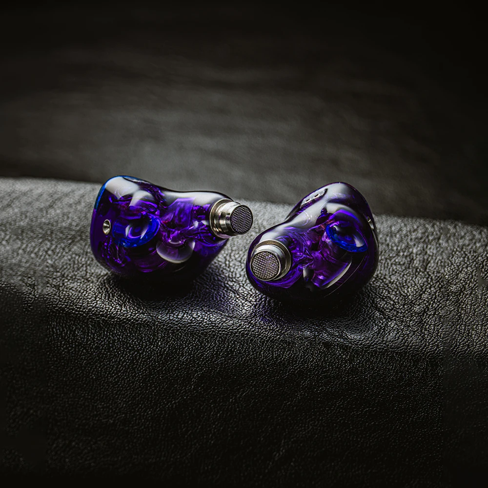 Hisenior Cano Cristales 2DD + 8BA Hybrid 2pin 0.78mm HiFi Audiophile IEM سماعة أذن سلكية داخل الأذن مع كابل 3in1