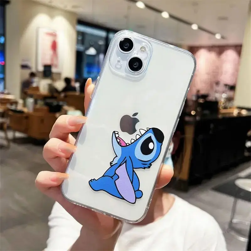 Disneys Angry Stitchs Phone Case For VIVO Y28 V30e Y75 Y03 Y36 Y100 Y17s Y76 Y22s Y16 Y50 Y21 Y20 V29 V23e V21e 5G Clear Cover