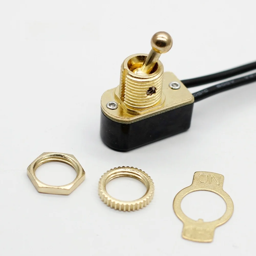 1Pcs MT-2021 ON OFF Rocker Switch For Toggle Switch With Leads 2 Pin 2 Position 3A 277VAC 250VAC 6A 125VAC Metal Base