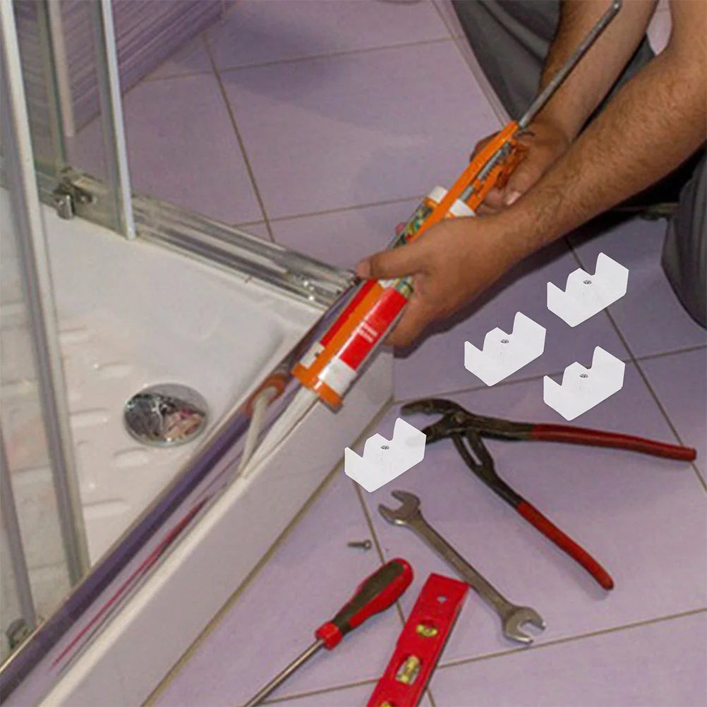 

8Pcs Shower Door Guide Silicone Bumpers Anti-Collision Stabilizers for Sliding Glass Doors Noise Reduction Glass Door Stopper