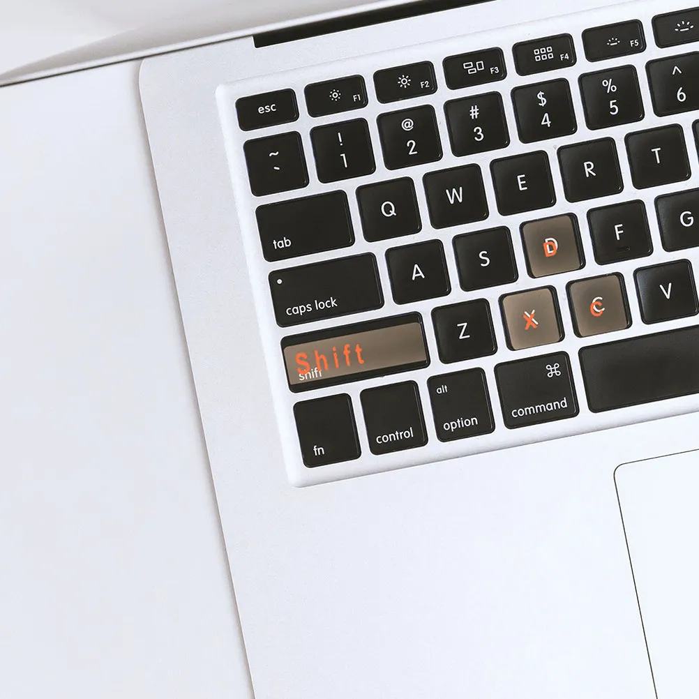 

2 Sheets English Keyboard Stickers Computer Laptop Notebook Desktop Keys Replacement Smooth PVC Material Fade Proof Clean